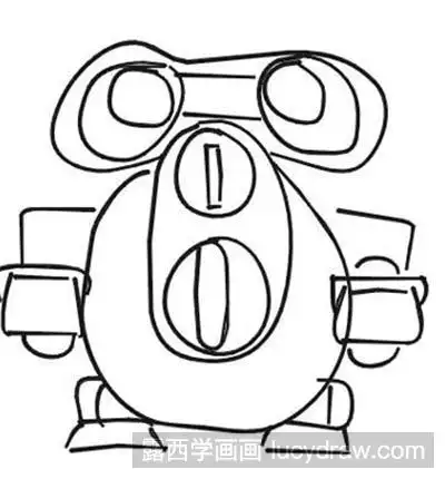 简笔画教程:怎么画酷宝诺比