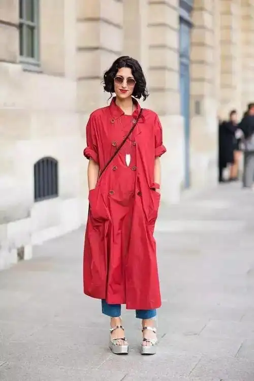 这样选风衣的女生,都是时尚界人精