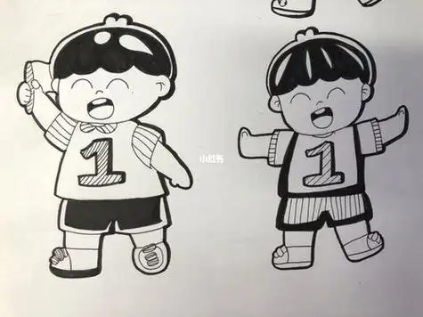 成年人简笔画 成人的简笔画