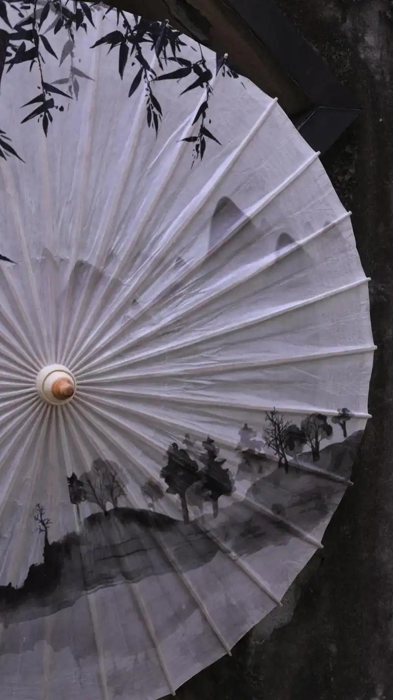 烟雨行舟·油纸伞.烟雨入江南,山水如墨染#油纸伞 #非遗 # - 抖音