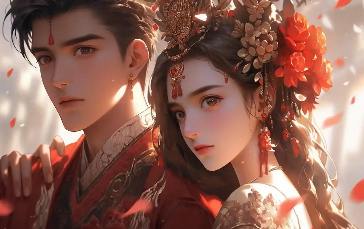 古风新婚,洞房花烛