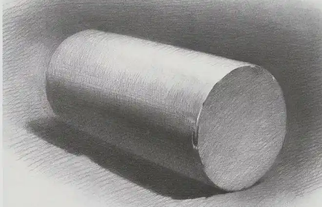 超强干货丨素描静物几何形体训练之圆柱体