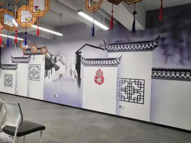 马头墙手绘彩绘