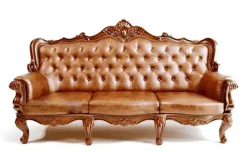 欧式三人沙发绒布沙发3d模型【id:672016662】_【3d侠模型网】