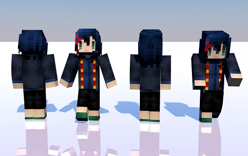 我的世界手机版数十款皮肤展开图展示女图居多