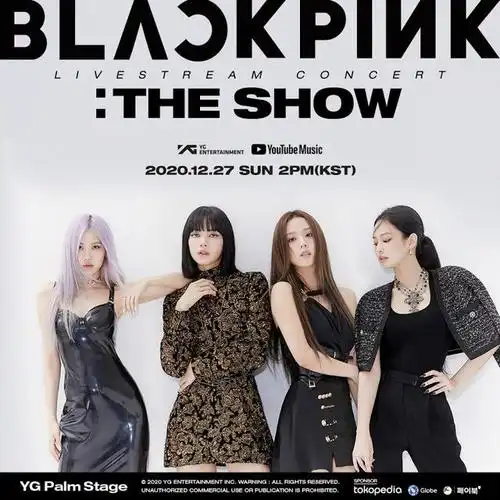 blackpink - the show poster yg palm stage