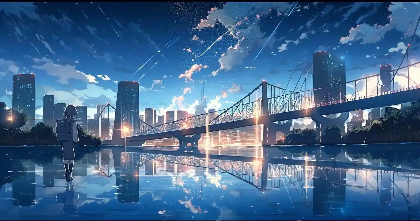 新海诚 #二次元 #治愈系风景 - 抖音