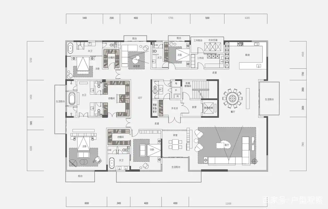 三个扛鼎奢华的700平米级别大平层,你喜欢哪个呢