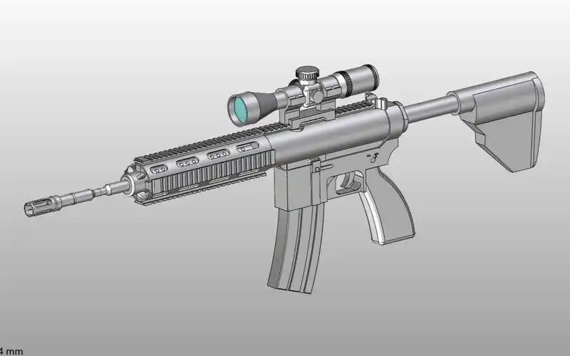 m416突击步枪建模教程(三连领取图纸 发邮箱给up)