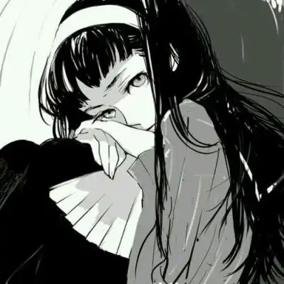 伤心头像女生动漫头像带字