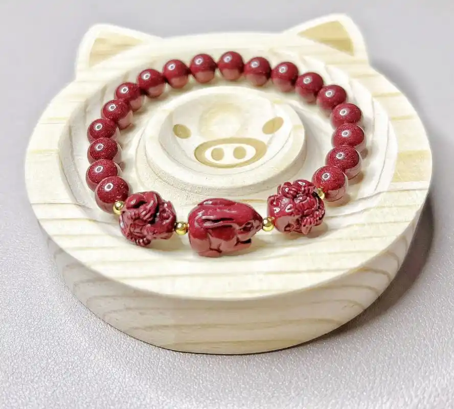 本命年必备朱砂手串.每张都是实拍图,高级朱砂,98%以上含量 - 抖音