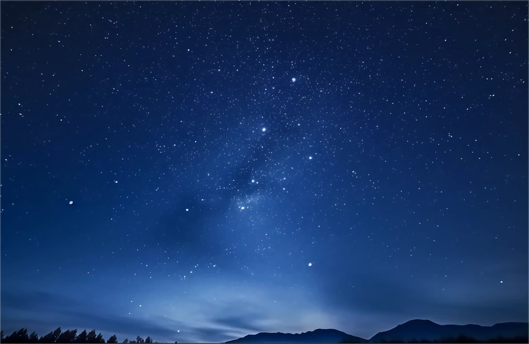 天空背景风景图星空夜晚唯美插画纸船灯塔少女心壁纸二次元天空星空