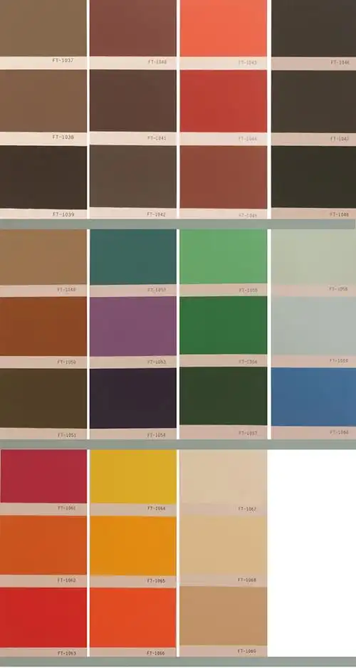 源丰氟碳标准色卡