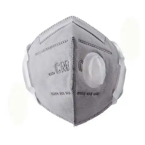 cm朝美折叠式活性炭颗粒物防护口罩6002a4kn95ffp2头带式带阀单位副