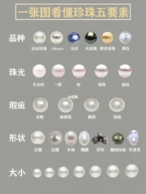 一张图看懂珍珠五要素