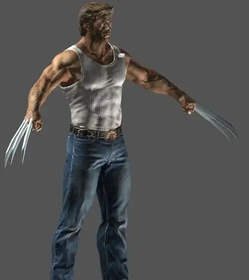 x战警金刚狼各种装束内部肌肉细节