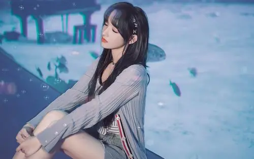 程潇水族馆甜美高清桌面壁纸