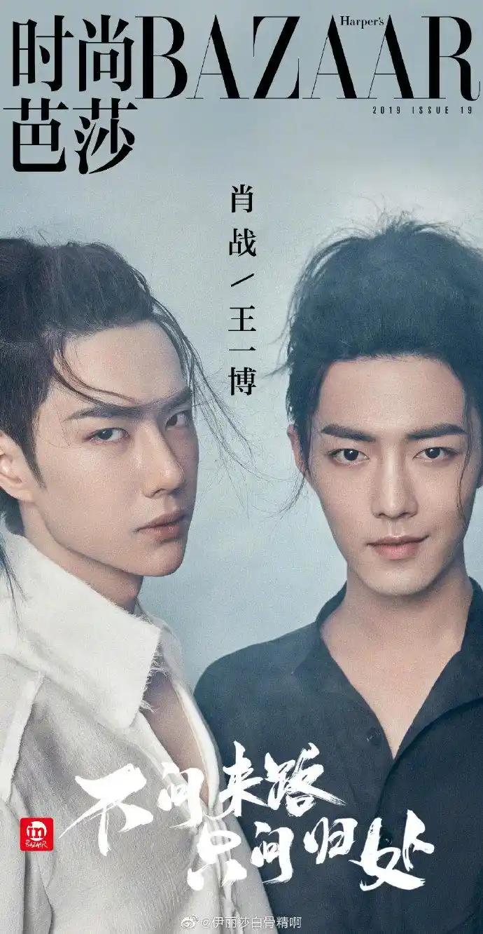 肖战/王一博x 时尚芭莎电子刊封面不问来路.