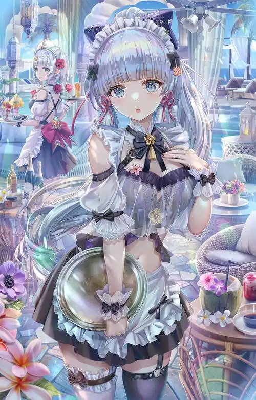 娇羞的神里绫华: "请,好好地看着我!"《原神》神里绫华绝美壁纸特辑