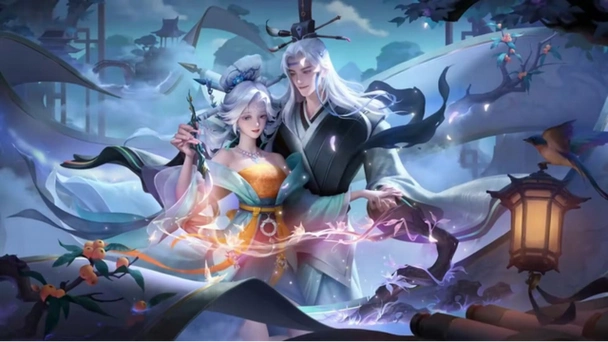 干将莫邪画中仙皮肤,颜值高特效给力,背后故事很感人_