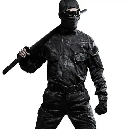 cqb迷彩服套装冬季款作训服特种兵蟒纹作训外套