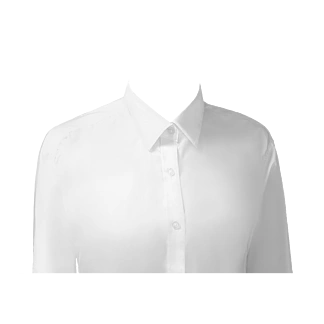 人物证件照白色衬衣