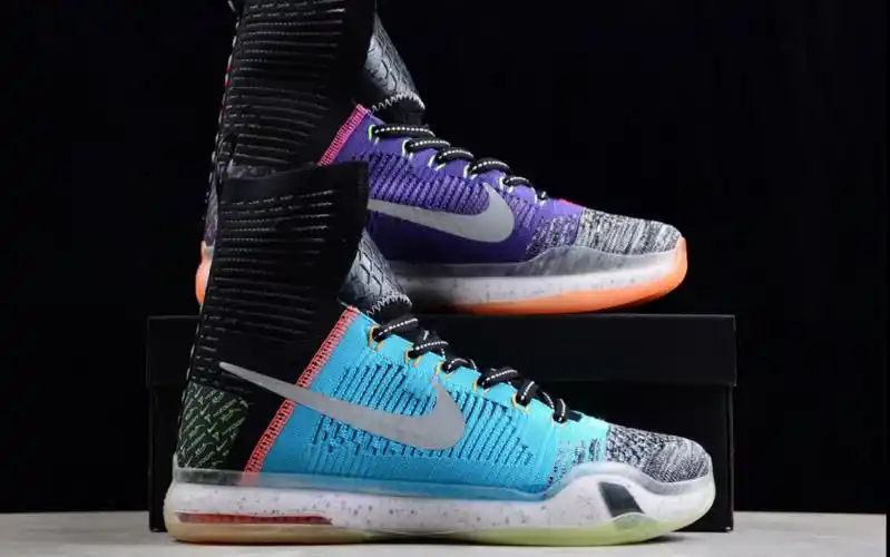 耐克 nike kobe 10 elite what the 科比鸳鸯高帮编织鞋面篮球鞋