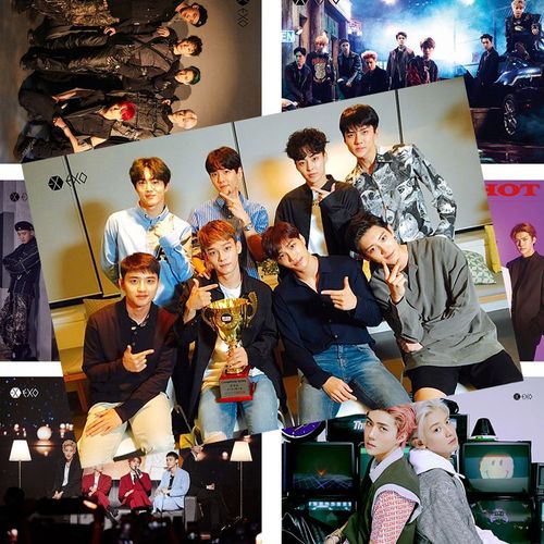 exo海报边伯贤朴灿烈吴世勋周边宿舍墙贴高清壁纸房间超大墙纸