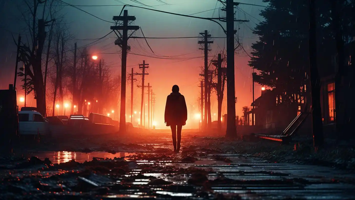 孤独背影,街景壁纸,伤感氛围拉满91