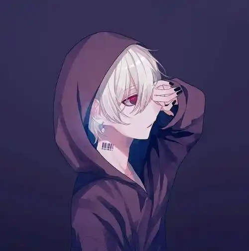 黑白男生动漫头像