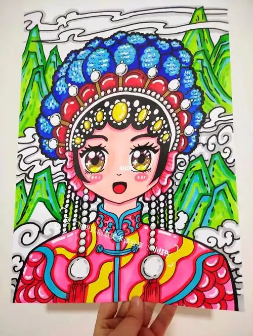 国潮动漫课程##创意美术儿童画  #少儿创意美术  ##儿童创意美术