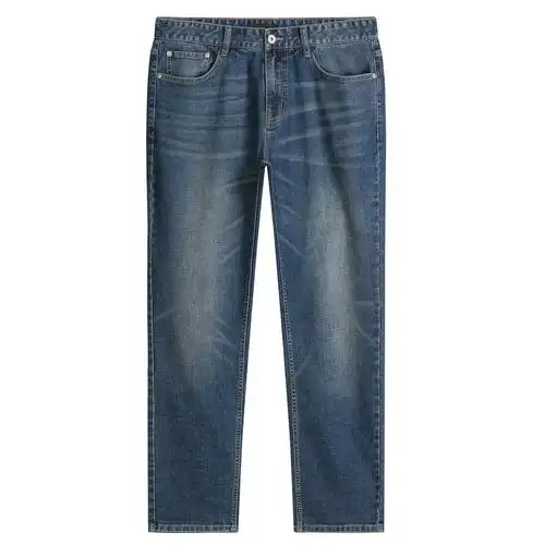 baleno班尼路 牛仔裤男潮牌春季新款弹力slim fit修身直筒长裤z