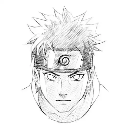 动漫人物素描详细步骤教程素描火影忍者临摹