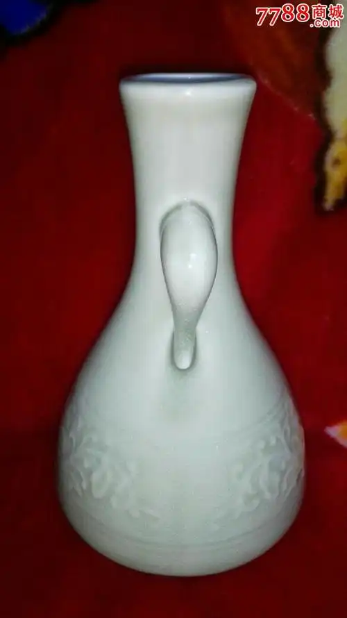 80年代汝瓷象鼻瓶