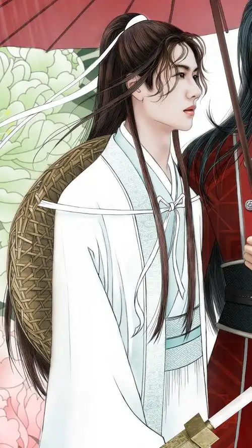 墨香铜臭《天官赐福》同人画,王一博/谢怜,肖战/花城