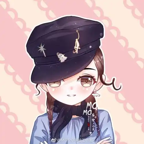 明星 迪丽热巴 q版手绘头像 by momo手绘工作室