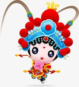 国粹京剧q版卡通精致刀马旦