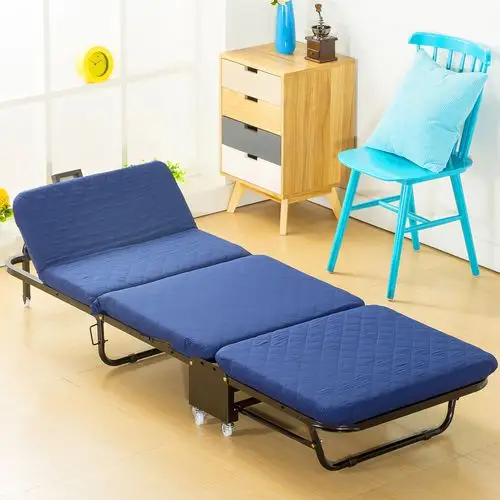 华马三折豪华折叠床单人办公室午休床简易木板午睡床