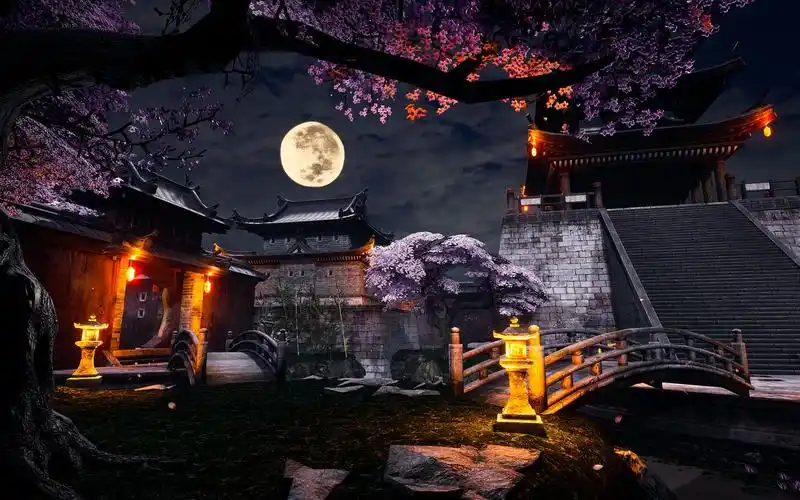 学习一个月做出的三维古风动画场景c4d ue4