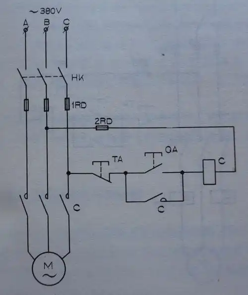 三相电机空开接触器继电器停止起动钮怎样接线求带图的