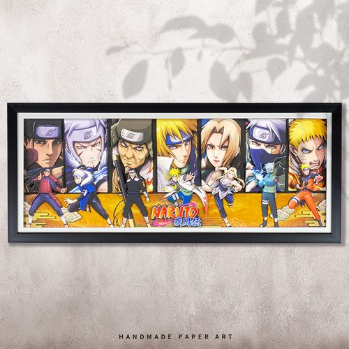 火影忍者历代火影头像合集3d二次元动漫立体画装饰画挂画周边壁画