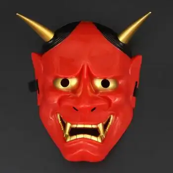 适用于般若面具 面具男恐怖般若面具网红鬼首面具快手抖音兰陵王般若