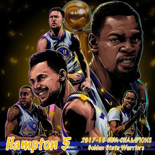 nba2017-18总冠军 勇士/汉普顿五小