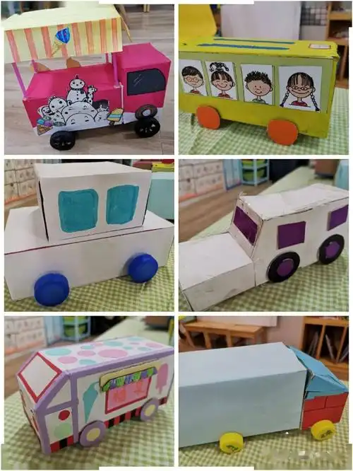 【班级风采】奇思妙想 巧手制车——小一班亲子制作活动_汽车总动员