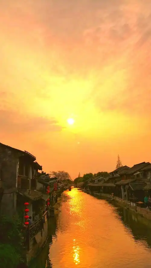 西塘古镇的黄昏