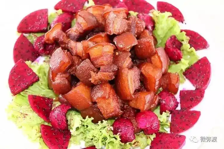 密祉镇:红烧极品野猪肉(荤菜热菜)