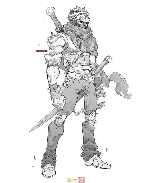 来自育碧概念艺术家hicham habchi扎实稳重的线稿原画插画