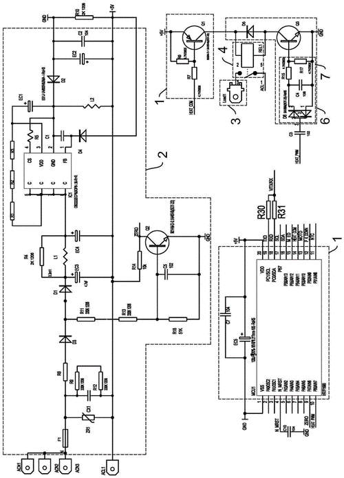 一种挂烫机的继电器安全控制电路的制作方法