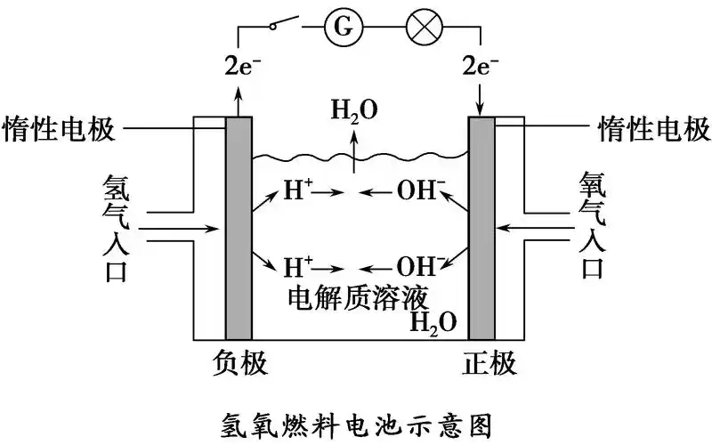 (10分)如下图所示,可形成氢氧燃料电池.