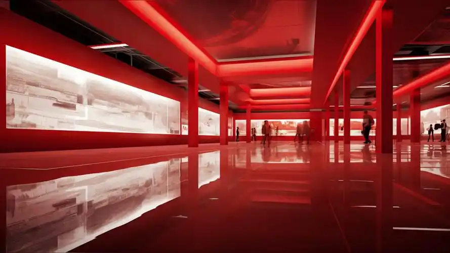 ai,vr,红色创意展厅,咒语 #ai #元宇宙 #博物馆 #展厅设计